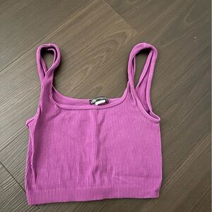 Zara purple seamless top